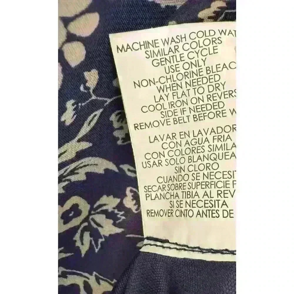 Accidentally in Love blue floral dress size M - Picture 8 of 8